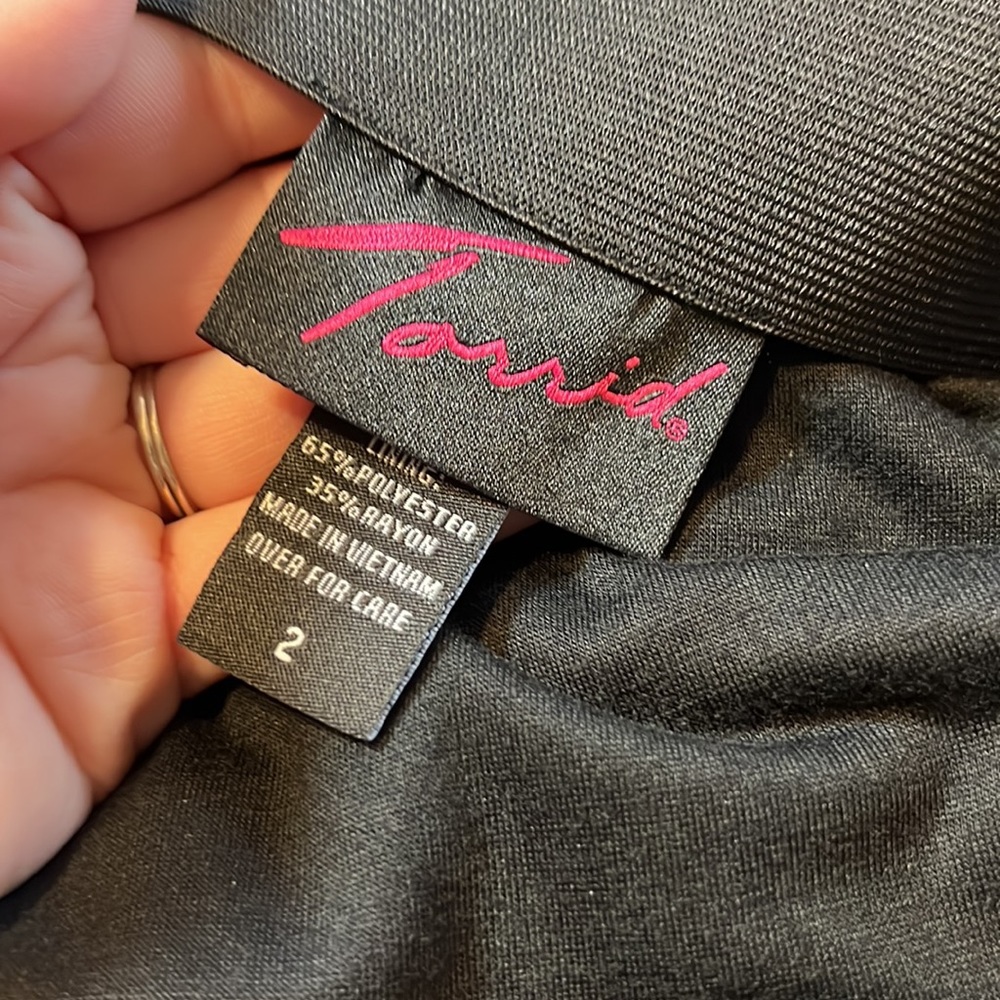 Torrid Plus Size Black Zebra Sequin Mini Skirt - image 3